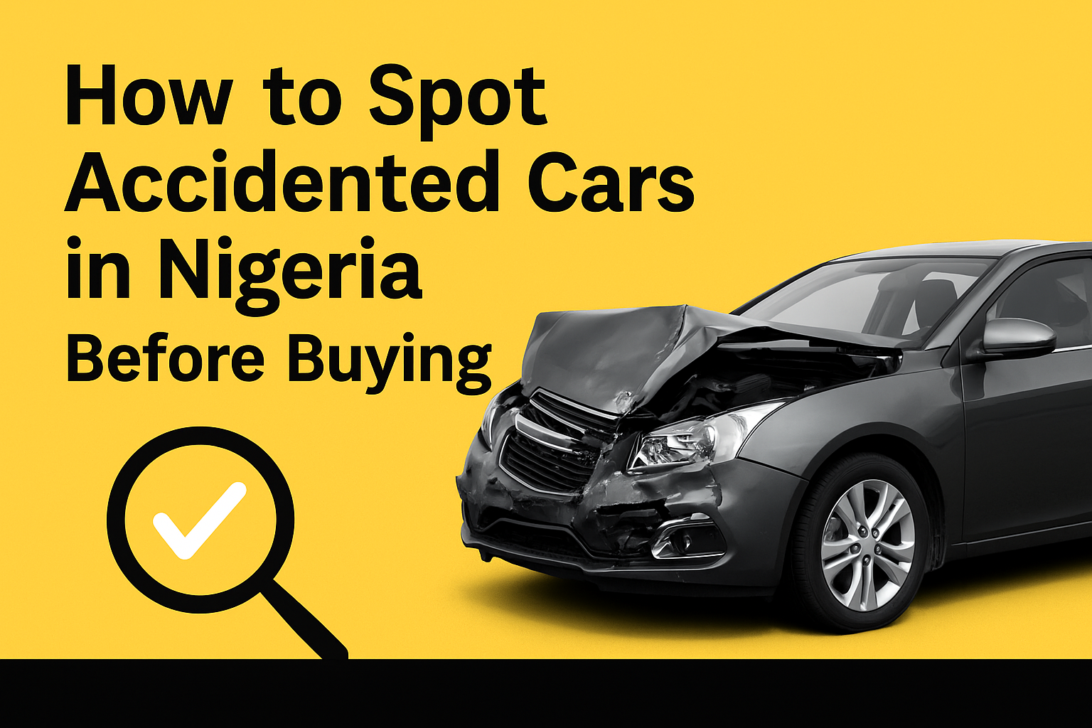 How to spot accident cars in Asaba — checks for paint mismatch, weld marks, airbag light and OBD scan
