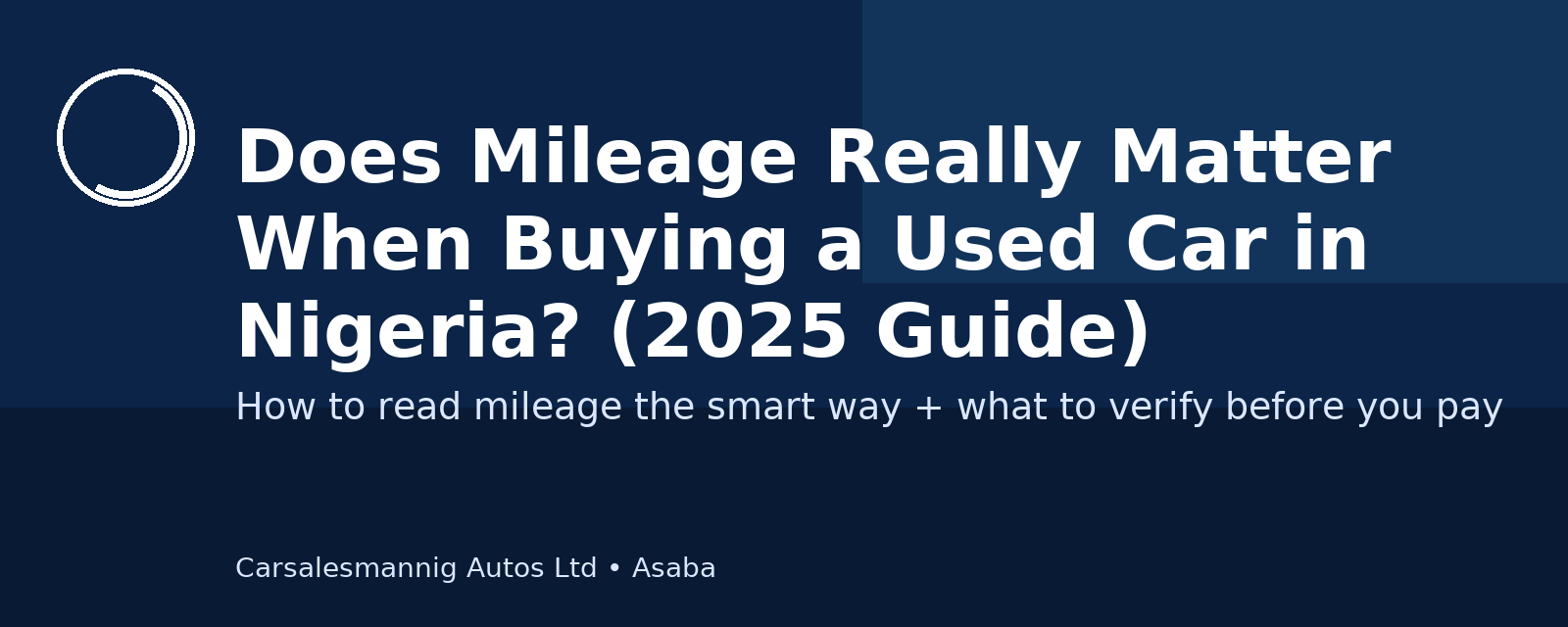 Does mileage really matter when buying a used car in Nigeria — Asaba guide