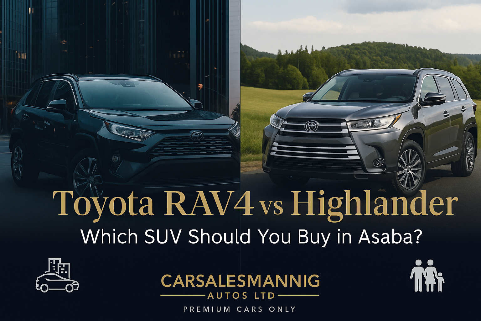 Toyota RAV4 vs Toyota Highlander comparison for Asaba buyers