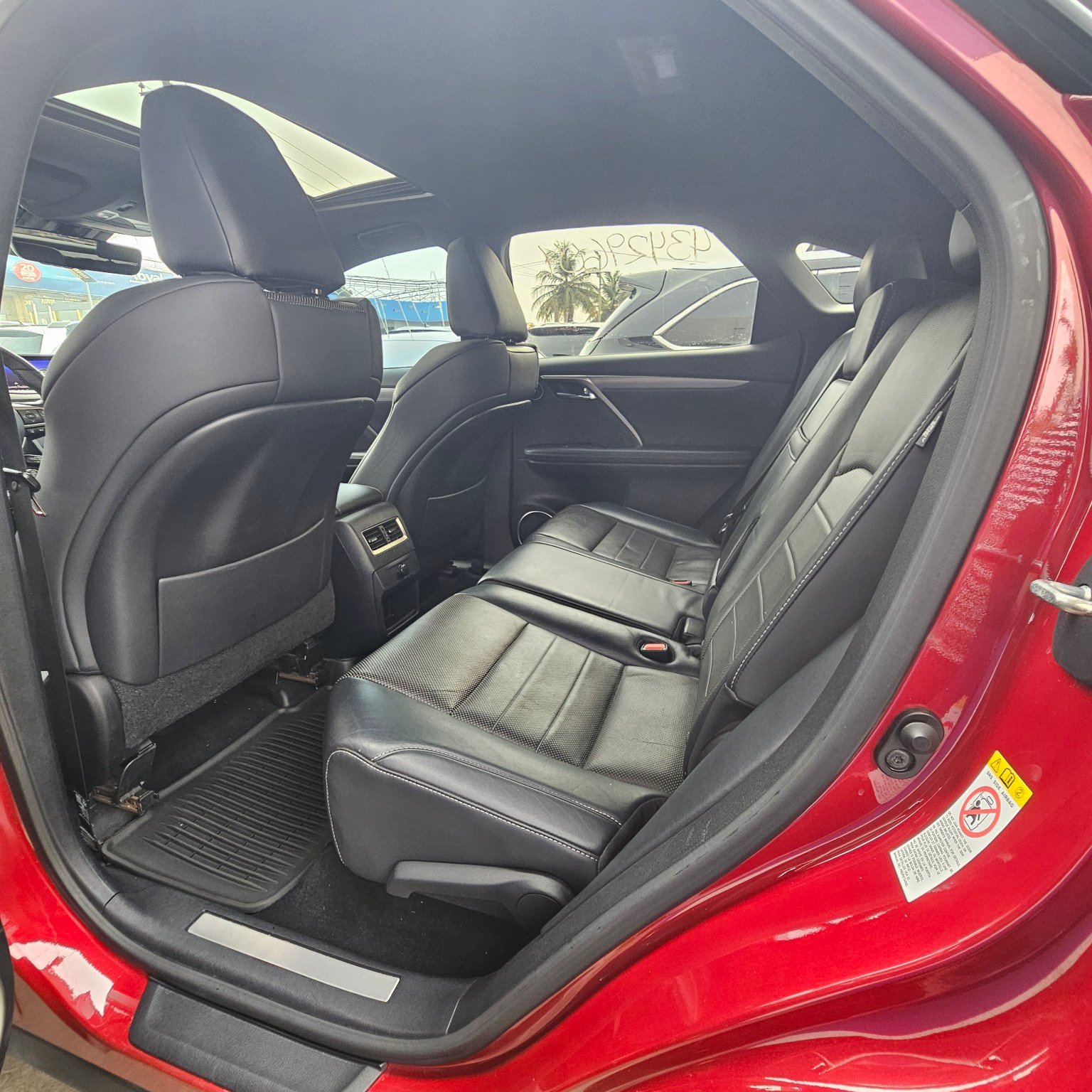 Lexus RX 350 2016 rear seat area in Asaba