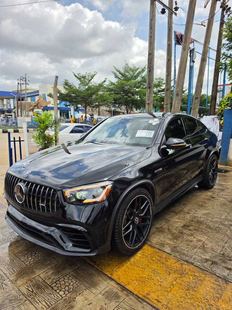2021 Mercedes-AMG GLC63S Coupe front angle for sale in Asaba