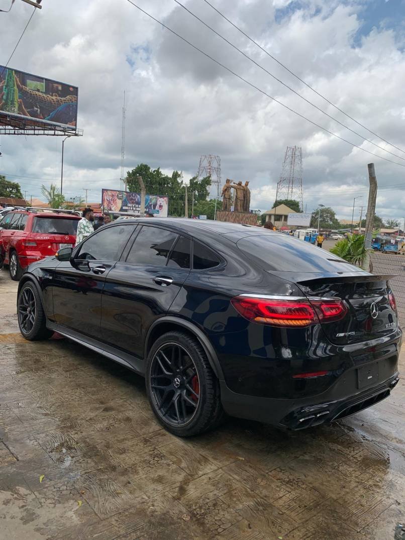2021 Mercedes-AMG GLC63S Coupe rear angle for sale in Asaba